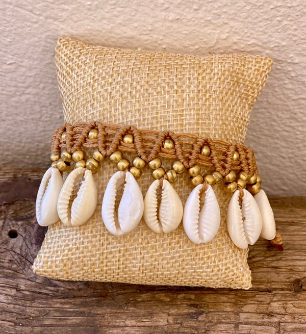 Brazalete Macramé Beige