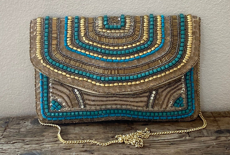 Bolso Pedrería Azul