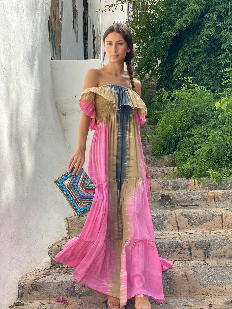 Vestido Largo Katrin Fucsia