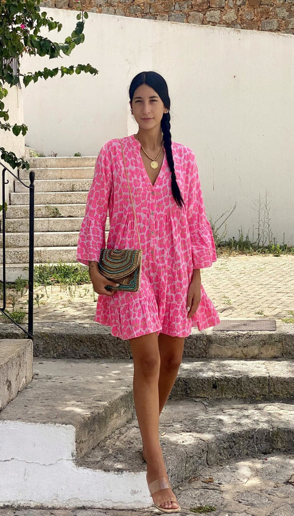Vestido Camisero Animal Print