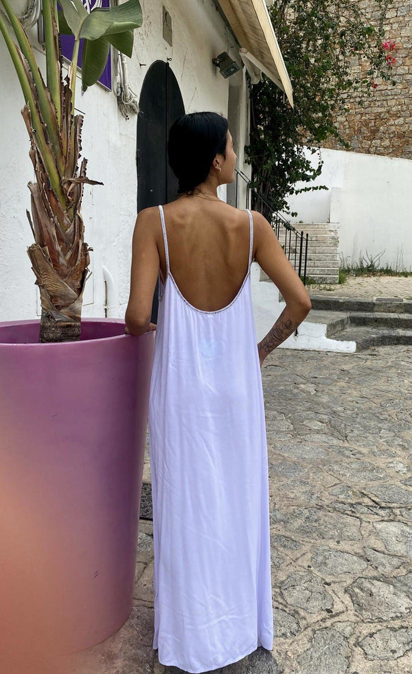 Vestido Pechera Blanco