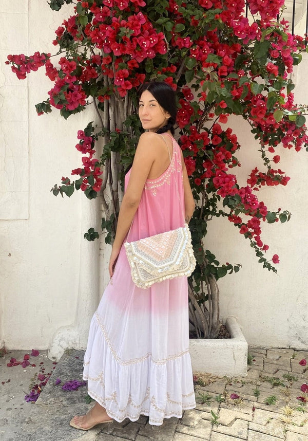 Vestido Lombok Tonos Rosas