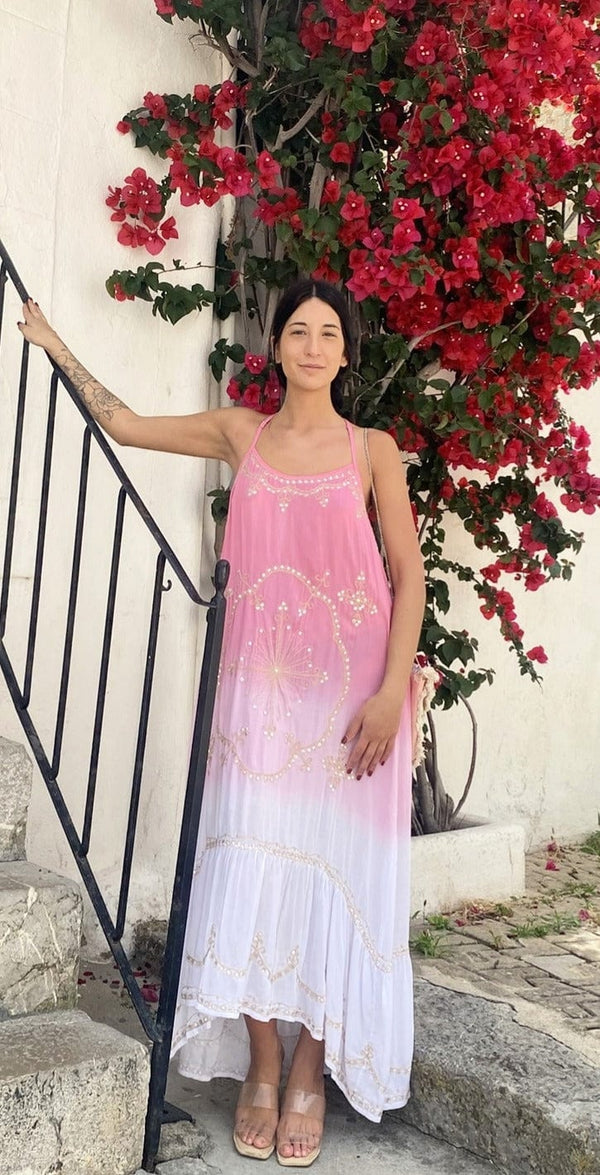 Vestido Lombok Tonos Rosas