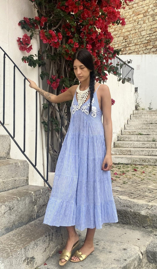 Vestido Rayas Midi