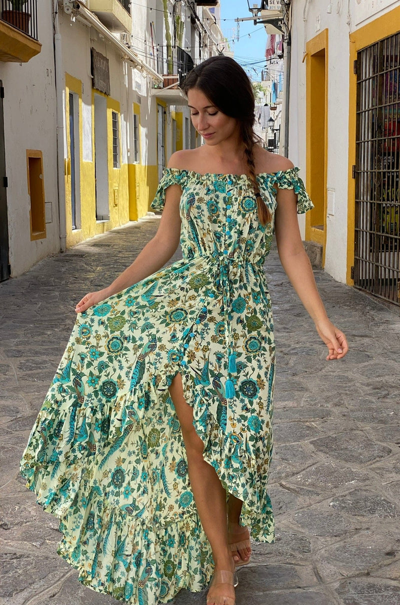 Vestido Desigual Pavo Real