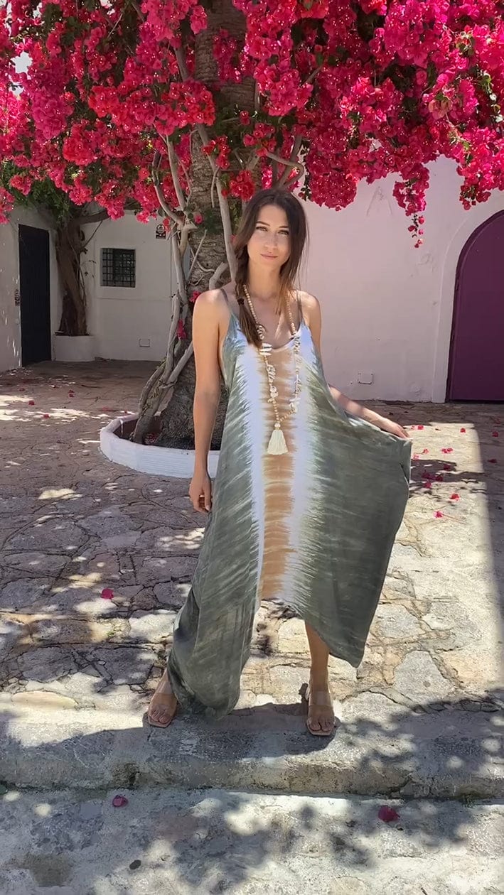 Vestido Picos Katrin Kaki