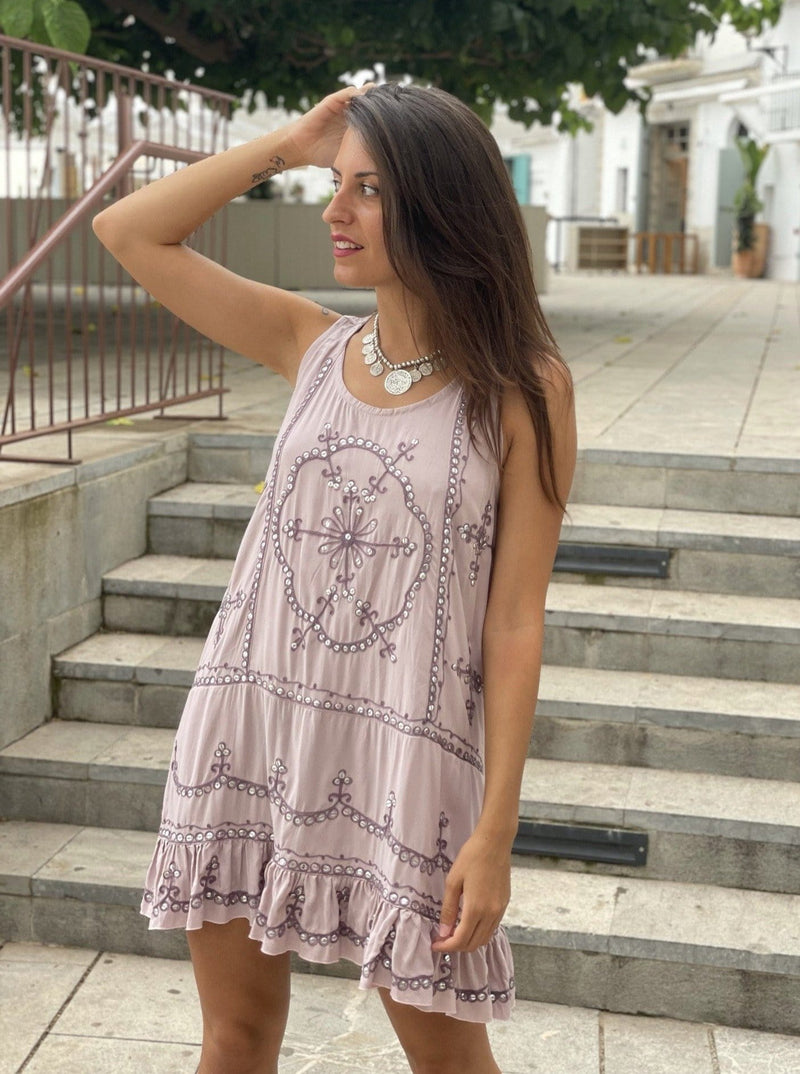 Vestido Tirantes Lentejuelas