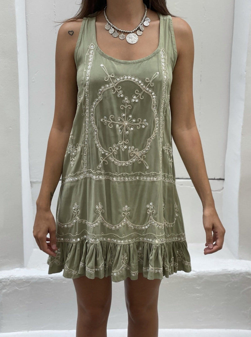 Vestido Tirantes Lentejuelas