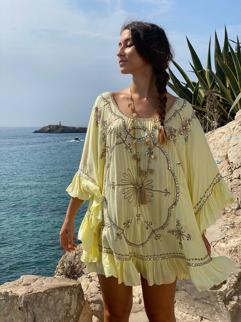 Poncho Lentejuelas Sin Espalda