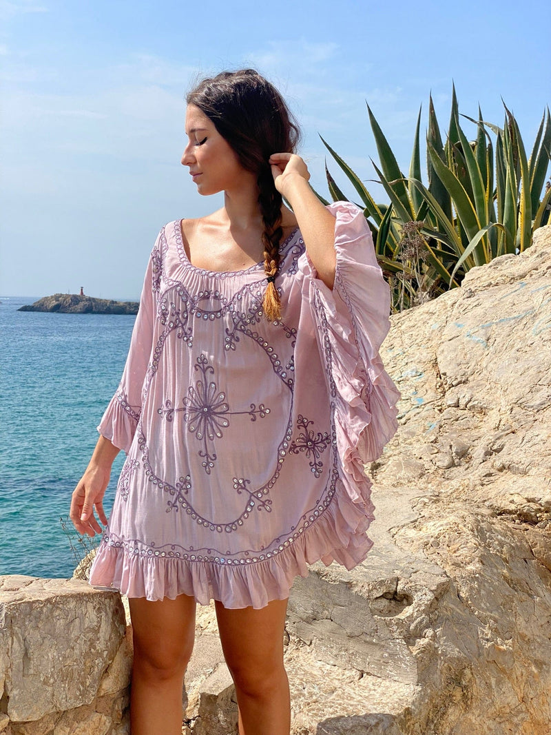 Poncho Lentejuelas Sin Espalda