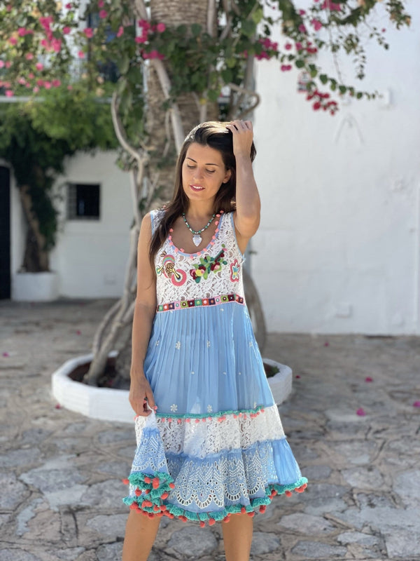 Vestido Midi Plisado