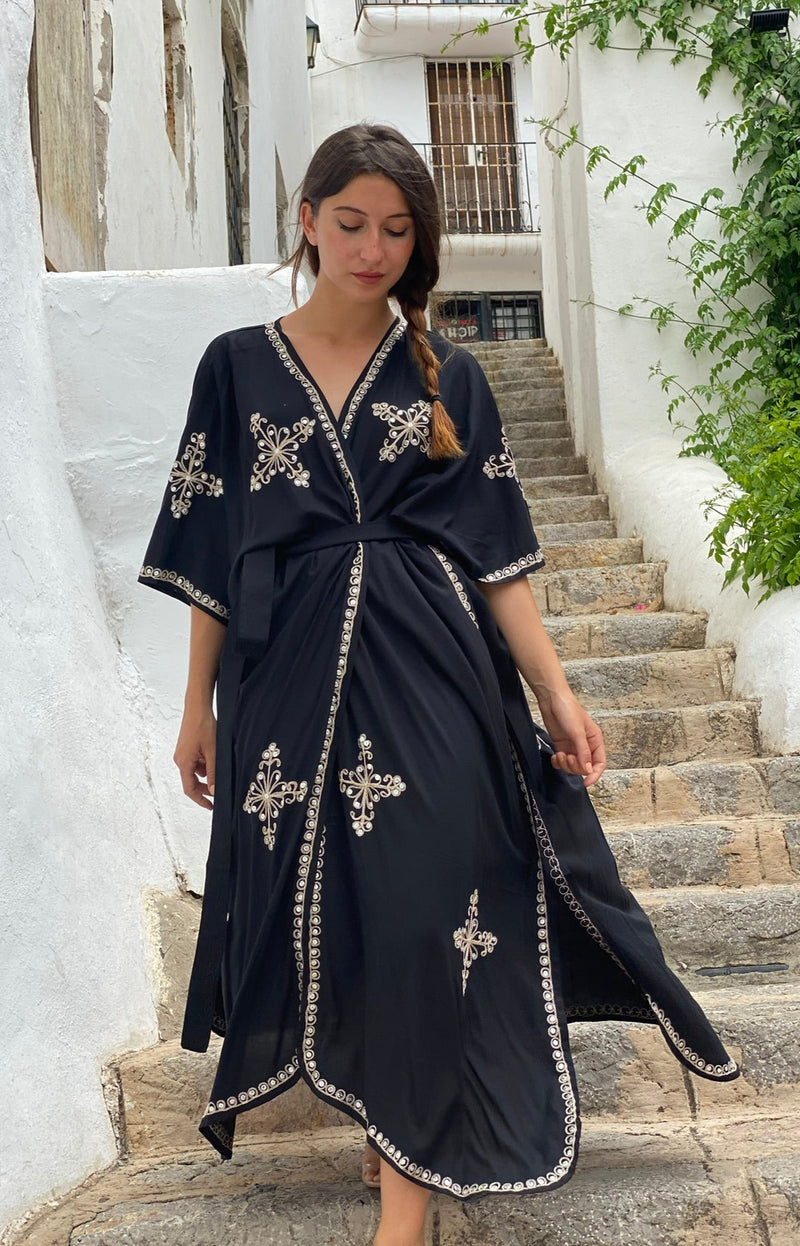 Kimono Lentejuelas Negro