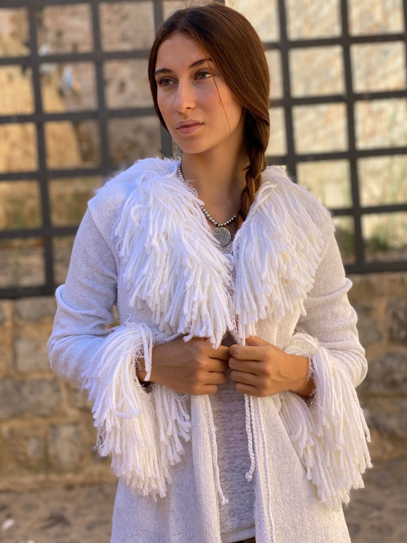 Long white coat