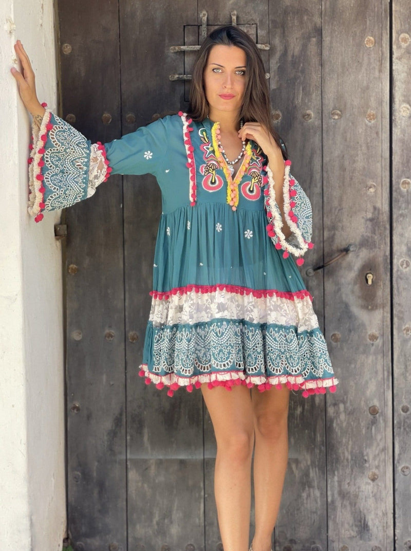 Vestido Aitana Pompones