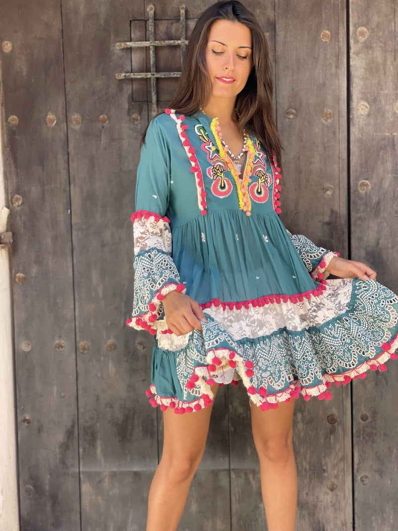 Vestido Aitana Pompones