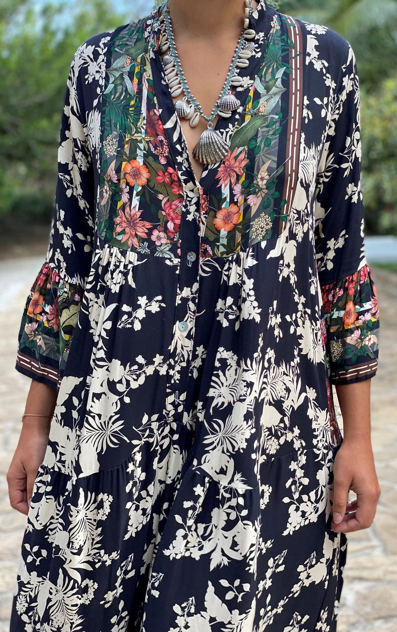 Vestido Largo Flores
