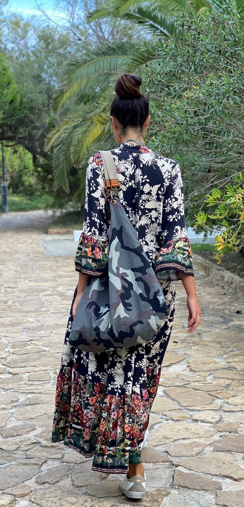 Vestido Largo Flores