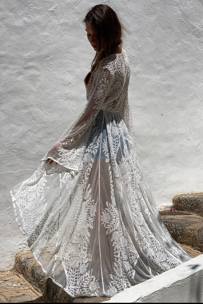 Kimono Larisa Blanco