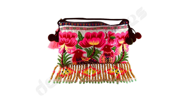 Bolso Pájaros Abalorios