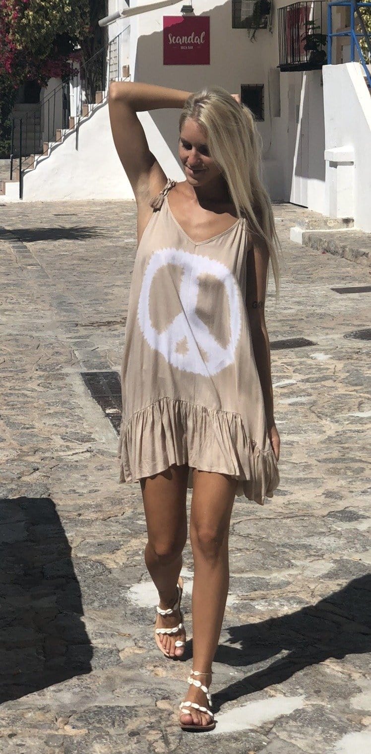 Vestido Corto Peace Symbol