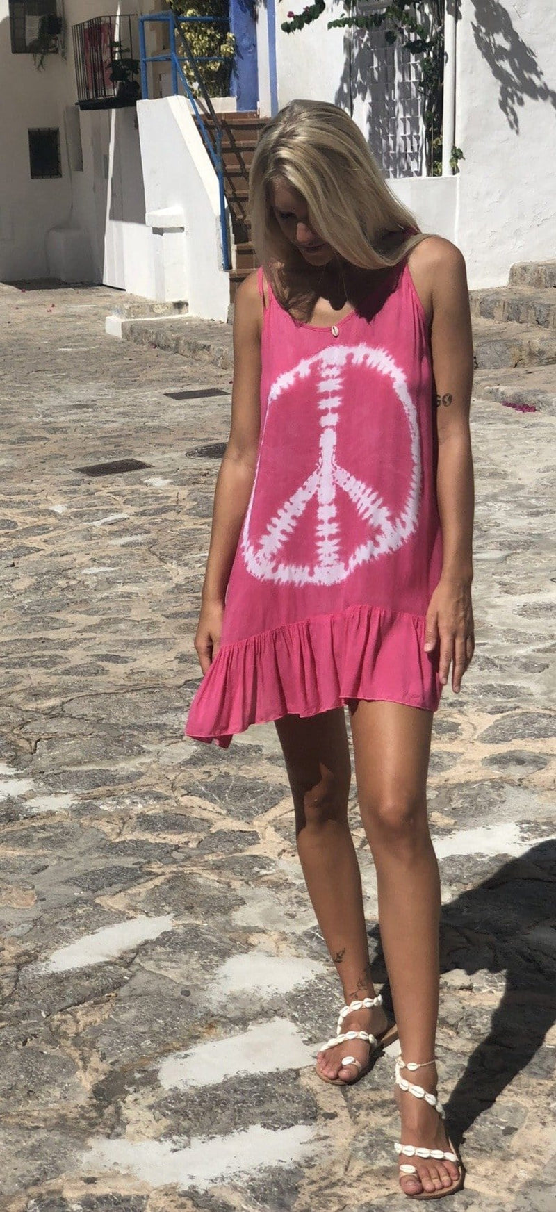 Vestido Corto Peace Symbol