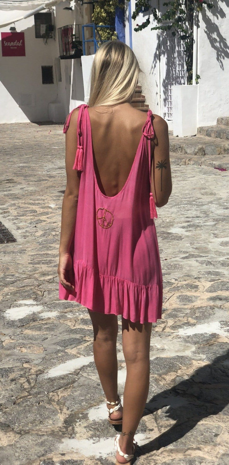 Vestido Corto Peace Symbol